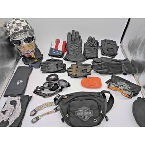 Harley Davidson Accessories Gloves, Sunglasses, Goggles, Lot